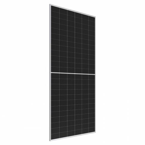 SHARP 585W NB-JD585 Bifacial Silver Frame Solar panel with high-efficiency TOPCon cells and silver frame. 1 to 5 Panels. Price for 1st panel including Pallet delivery