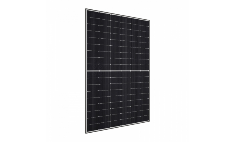 sharp nu-jc410b 410w  black frame monocrystalline solar panel with high-efficiency perc cells